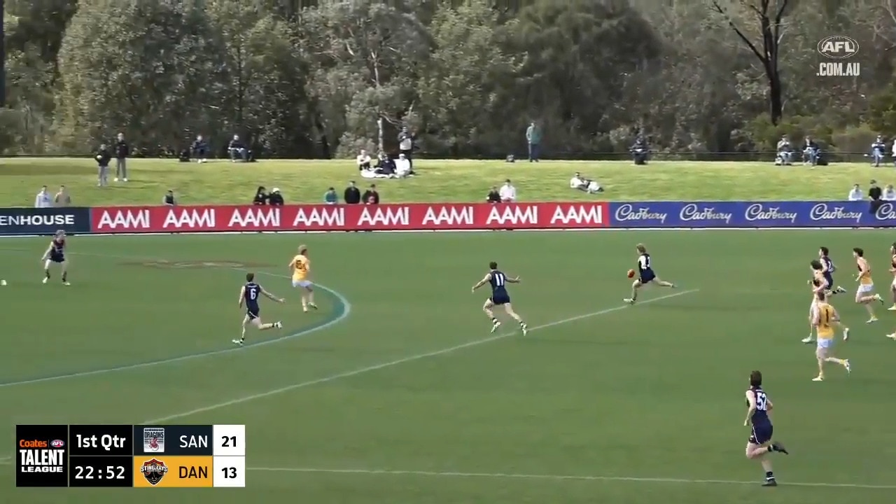 Levi Ashcroft sends it from 60m out for huge goal