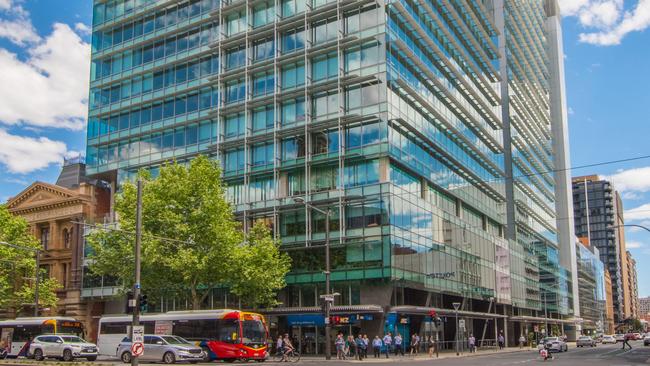 The office tower on the corner of King William and Waymouth streets.