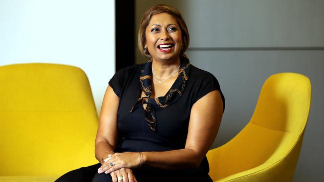 Australian author, journalist and broadcaster, Indira Naidoo. Picture: Jane Dempster/The Australian.