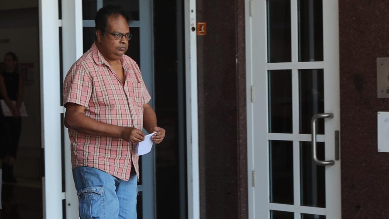 A former Darwin hospital worker Kaushik Paul who pleaded guilty to accessing, sharing and possessing child abuse material leaving the Supreme Court in Darwin on Thursday September 19. Picture: Zizi Averill