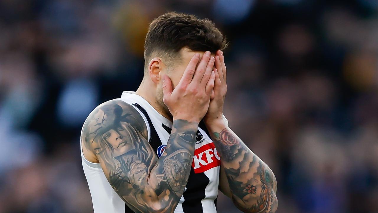 Issues are mounting at Collingwood heading toward September. Picture: Dylan Burns/AFL Photos via Getty Images.