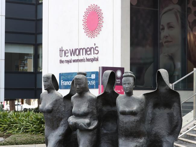 The Royal Women’s Hospital helps trans women breastfeed their newborns as part of its breastfeeding program. Picture: David Crosling