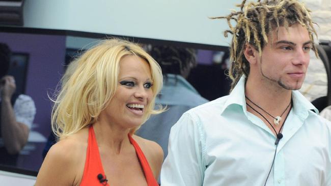 Big Brother 2008: US actor Pamela Anderson entered the house for a three-day visit. Pictured here with housemate Rory.