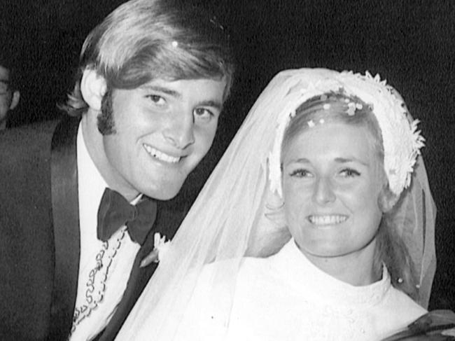 Chris and Lynette Dawson on their wedding day. Picture: Supplied