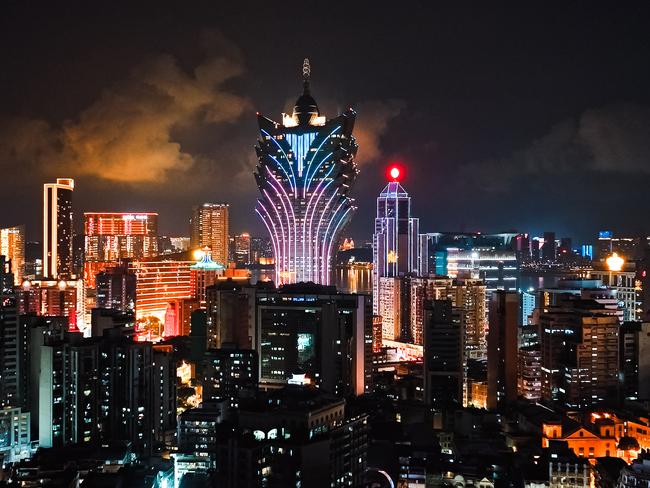 Macau is the Las Vegas of the East and is a tourist draw, featuring world-class entertainment and gaming. Photo: istock
