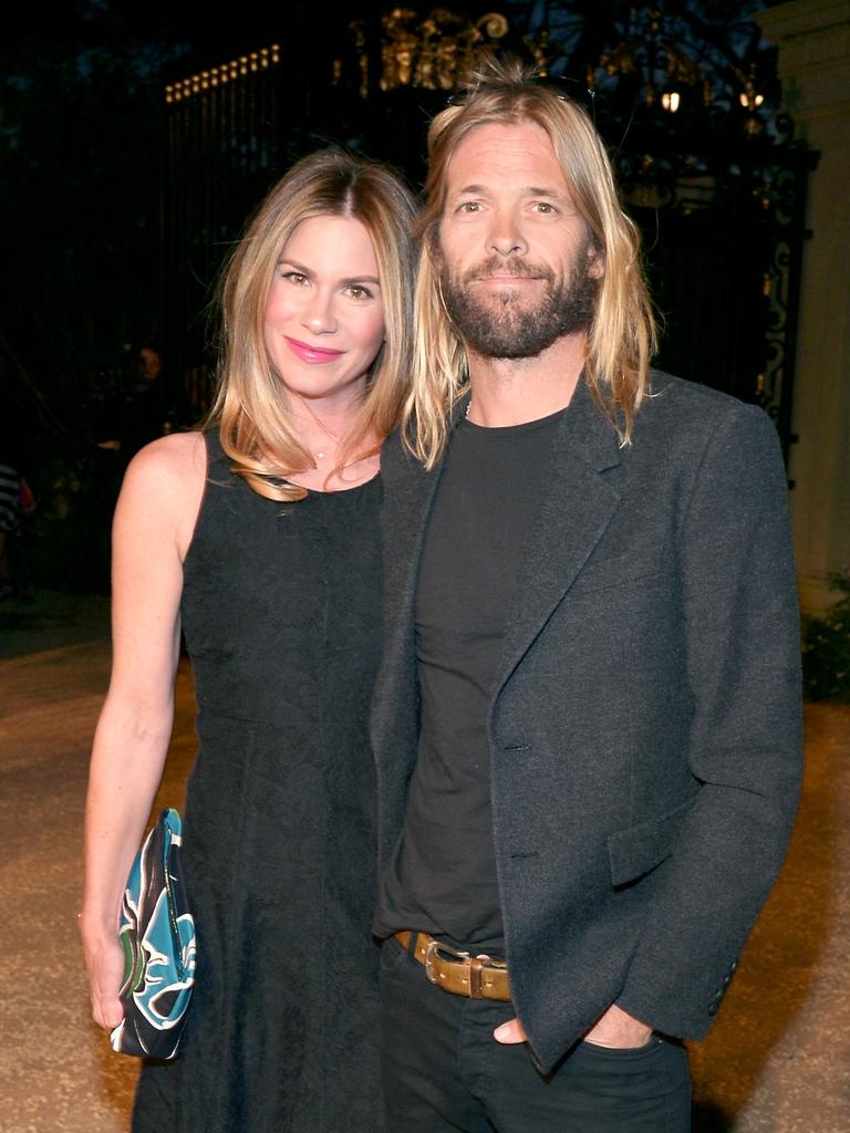 Hawkins and wife Alison. Picture: Getty
