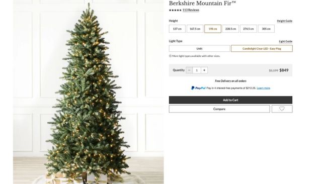 Luxury pre deals lit christmas tree