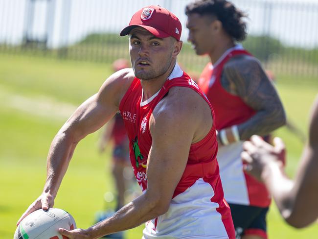 St George Illawarra Dragons recruit Kyle Flanagan during pre season training. Picture Dragons media