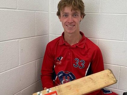 Xander Buxton after batting for Melbourne in last season’s Under 16 series.