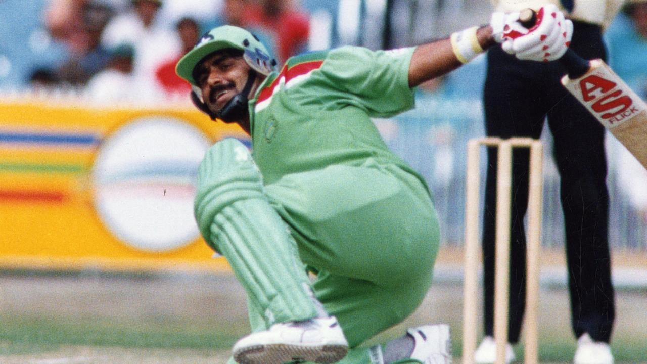 Pakistan star Javed Miandad at the 1992 World Cup.