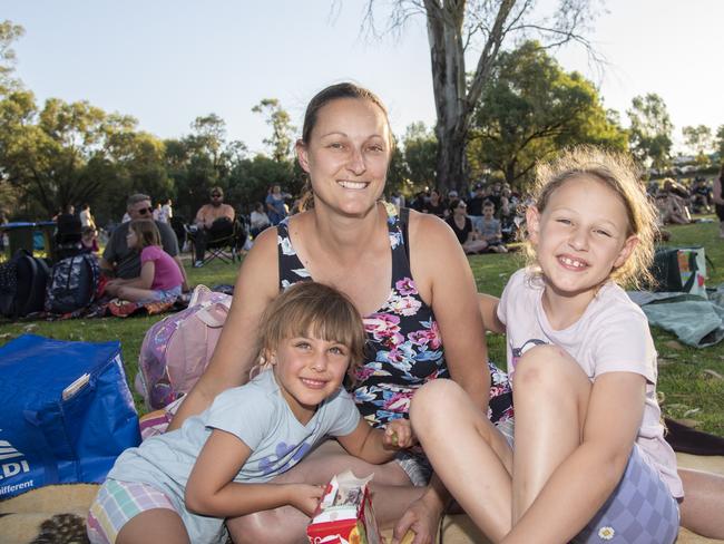 Esther Chehadi, Sandy Chehadi, and Abby Chehadi welcoming 2025 in style in Mildura. Picture: Noel Fisher