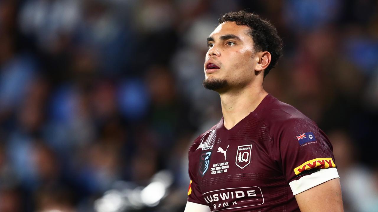 Xavier Coates had a turbulent 2021 Origin campaign. Picture: Chris Hyde/Getty