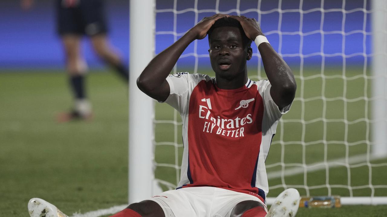 Bukayo Saka scored the only goal for Arsenal. (AP Photo/Aurelien Morissard)