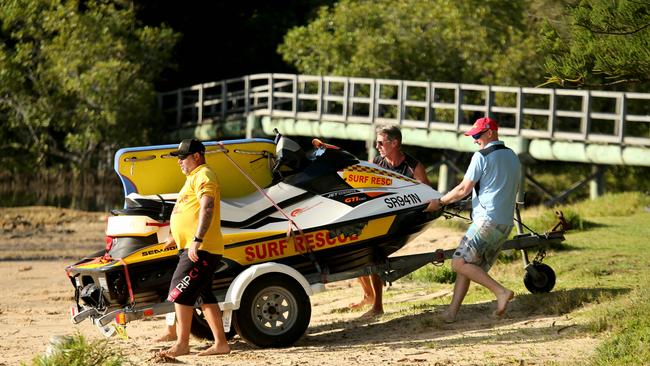 The search resumes for man still missing in the ocean at Moonee Beach north of Coffs Harbour. Picture: Nathan Edwards