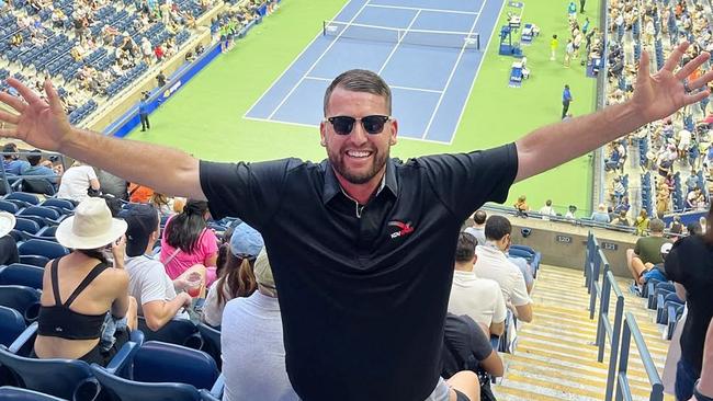 Prominent Gold Coast tennis coach Ryan Kebblewhite from KDV Sport was arrested by detectives on Sunday. Source: Instagram.