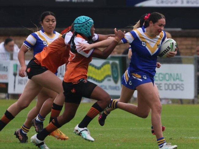 ACT fullback Paula-Lee Going during the ASSRL National Championships in Port Macquarie. Picture: Heather Murry