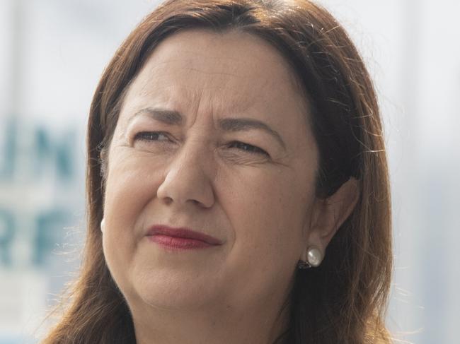 CAIRNS, AUSTRALIA - NewsWire Photos JANUARY 28 2021: Queensland Premier Annastacia Palaszczuk met the press at the Cairns Reef Fleet Terminal where she ansswered questions on the state of the Queensland tourist industry during the Covid-19 pandemic, Thursday Hanuray 28 2021. (Newswire Image by Brian Cassey)