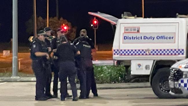 Police have set up at the Avenues Tavern while they respond to an incident in Kirwan. Picture: Leighton Smith