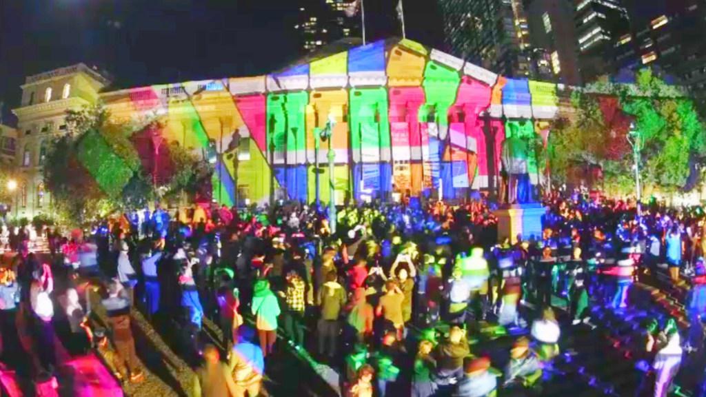 State Library White Night time lapse