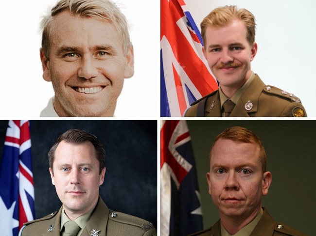 The fallen four of Talisman Sabre. Clockwise from Top left: Captain Danniel Lyon, Lieutenant Maxwell Nugent, Corporal Alex Naggs and Warrant Officer Class 2 Joseph Laycock.