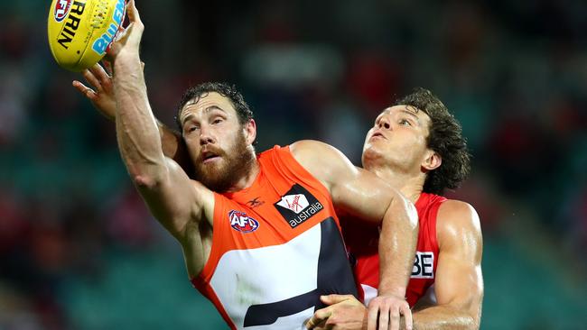 Shane Mumford’s retirement could actually turn out to be a positive for GWS. Picture: Gregg Porteous