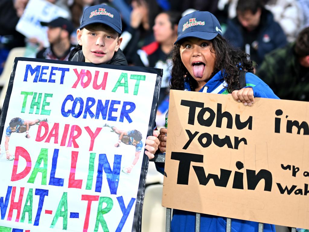 The Warriors attract New Zealand audiences of all ages. Picture: Kai Schwoerer/Getty Images