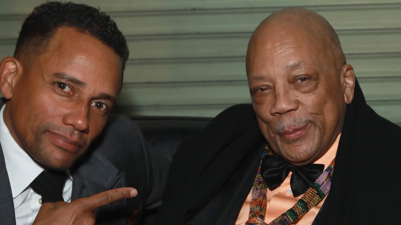 Actor Hill Harper with Quincy Jones in 2019. Picture: Getty Images