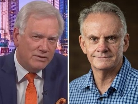 Andrew Bolt has slammed Mark Latham for his "homophobic" tweets. Picture: Sky News / Julian Andrews