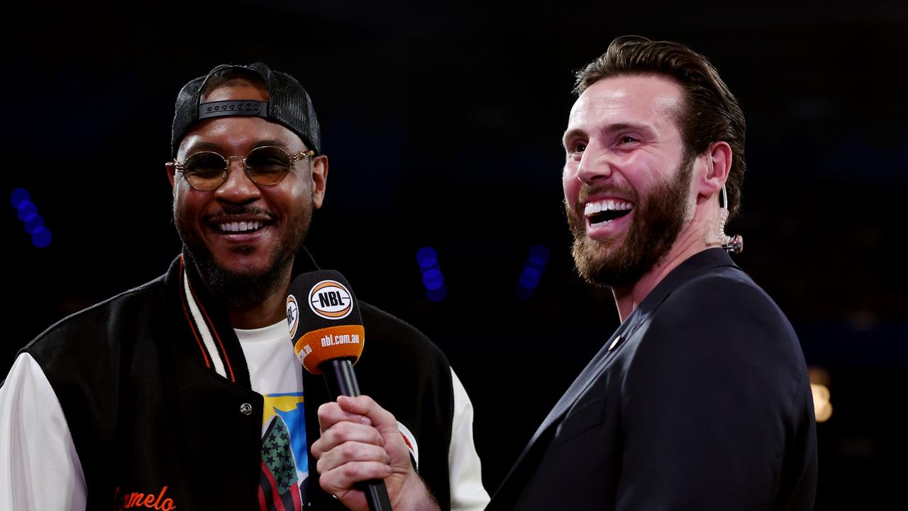 Melo is loving life with his new NBL role. (Photo by Will Russell/Getty Images)