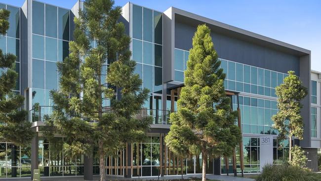 The newly-developed, three-level office building at 381 Macarthur Ave in Brisbane’s BTP Northshore Hamilton precinct. 