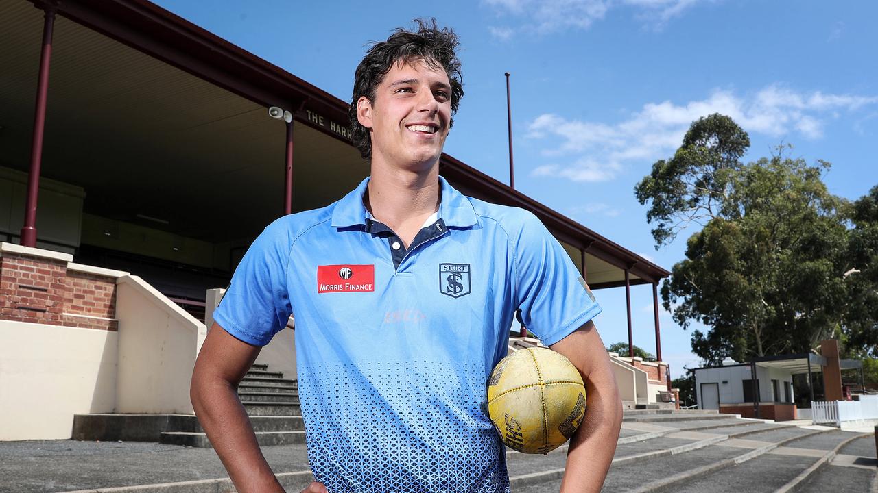 Sturt’s James Borlase is a good chance to become an Adelaide Crow after next week’s draft. Picture: Sarah Reed