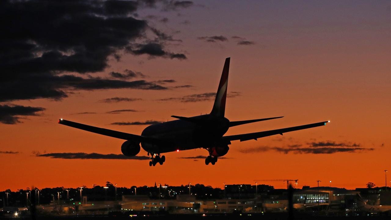 Sydney Airport will host the nation’s first international flights next month. Picture: Toby Zerna