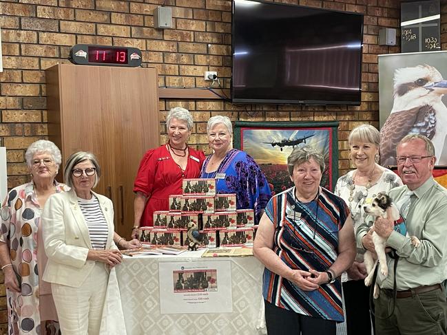 Australian War Widows SA President Dianne Carr, Veteran Affairs Minister Geoff Brock and members of the Australian War Widows SA at the Port Pirie RSL. Picture: Isaac Selby