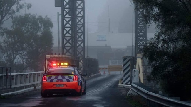 The bridge over the Murray River at Tooleybuc was reopened on Thursday. Picture: George Dajczer