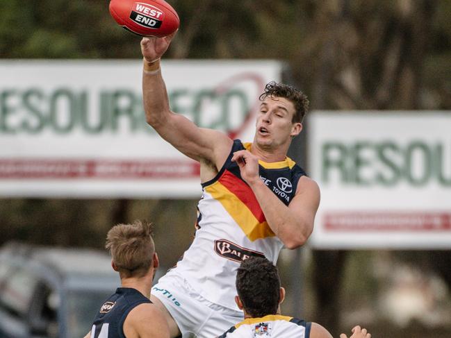 Josh Jenkins in action for Adelaide in the SANFL. Picture: AAP Image/ Morgan Sette