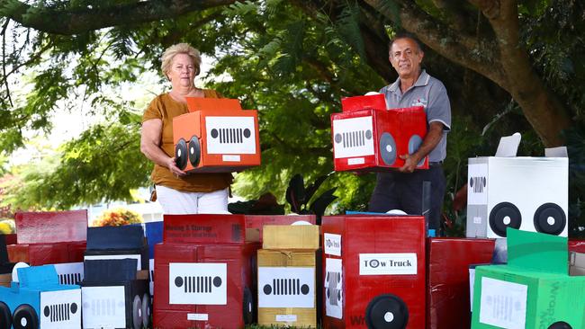 Cairns couple Perri and Phil Conti are fed up with the city's juvenile crime rate and the sheer number of youth stealing cars in Far North Queensland. Ms Conti would like to see more money spent towards educating the parents of kids who end up in resi care. Picture: Brendan Radke