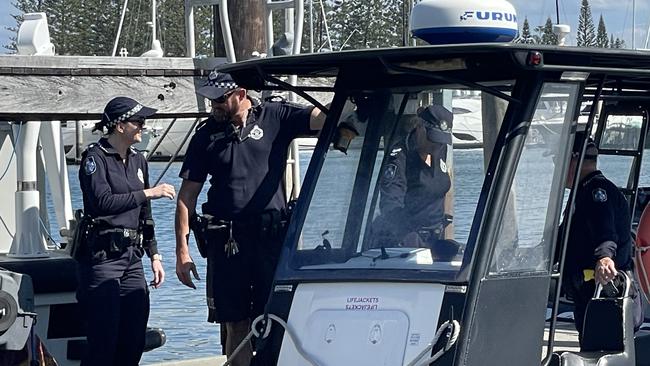 Officers from Gold Coast Water Police and the Child Protection and Investigation Unit have partnered for the school holiday blitz.