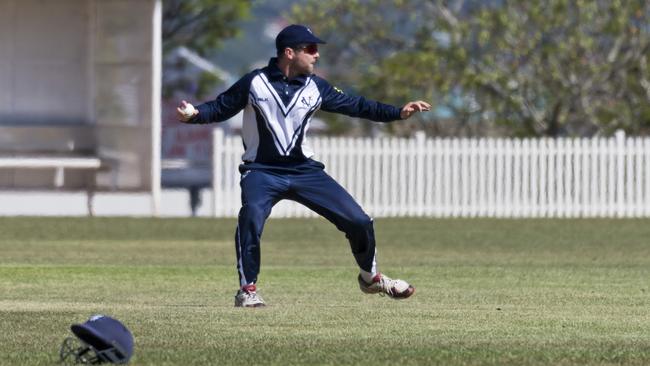 Nathan Walsh fields for Victoria. Picture: Kevin Farmer