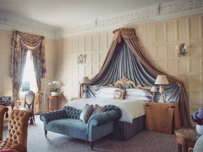 Cliveden House boasts sumptuous rooms for the TV star’s final preparations. Picture: Instagram/Beem