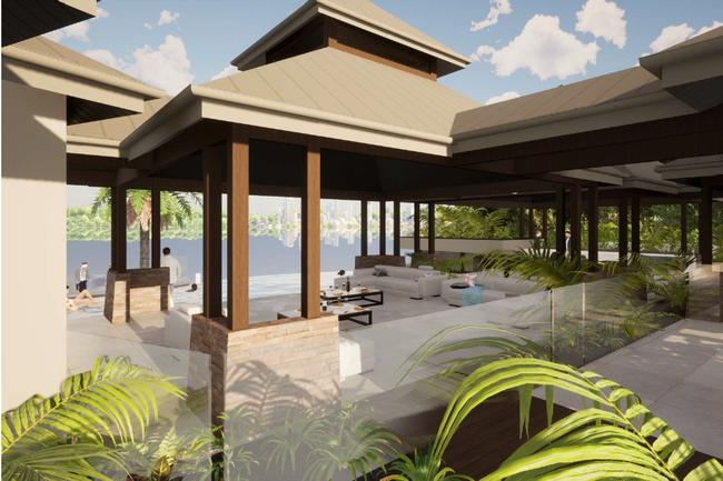 Artist impression of a mansion planned for Surfers Paradise by Tah-nee Beard