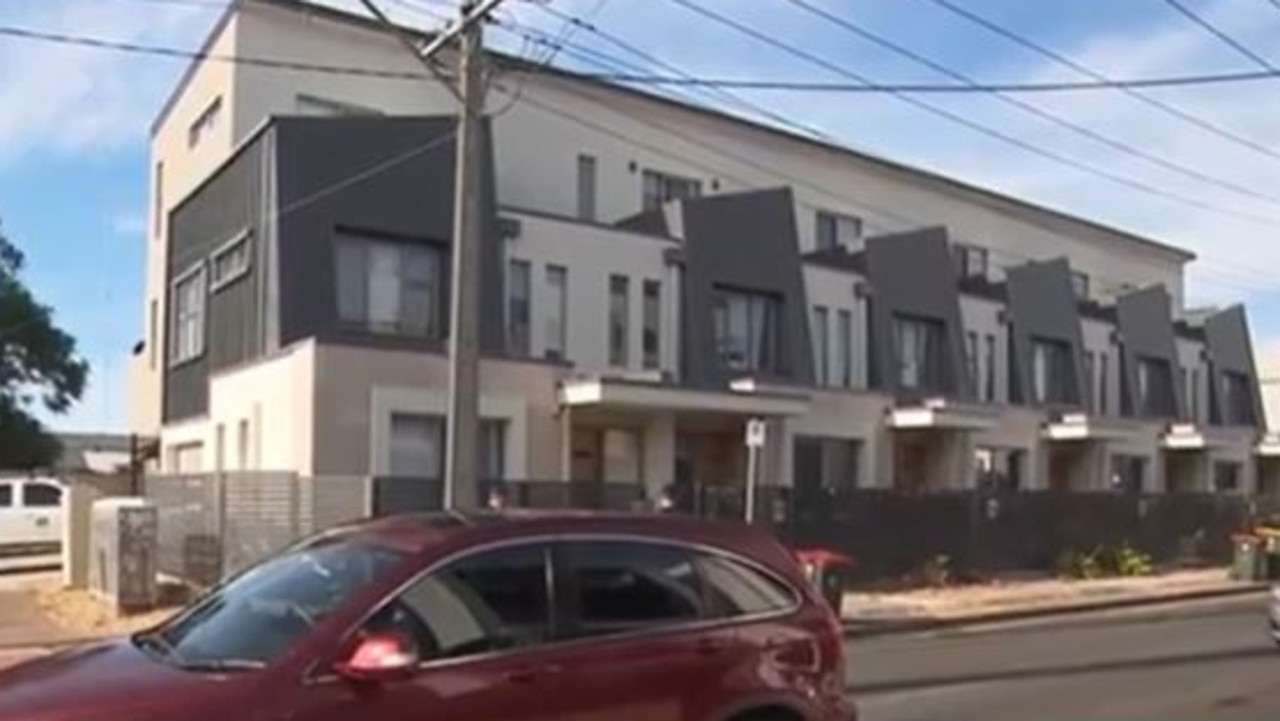 A woman was assaulted in Devonport Tce townhouse on Monday afternoon. Picture: 7News