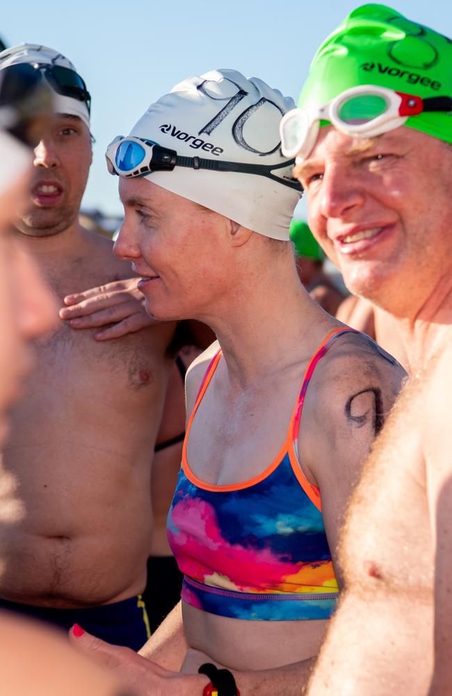 2024 Masters Swimming Australia National Championships open swim event in Darwin. Picture: Pema Tamang Pakhrin