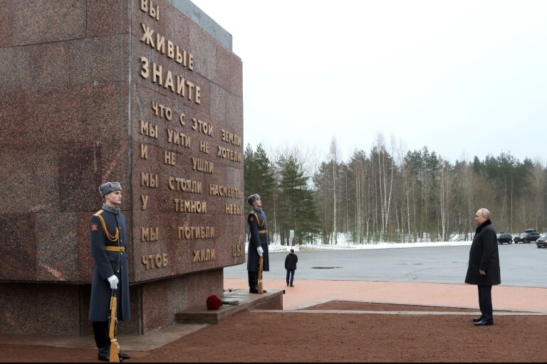 Putin repeats Ukraine Nazi claims at Leningrad siege memorial | The ...