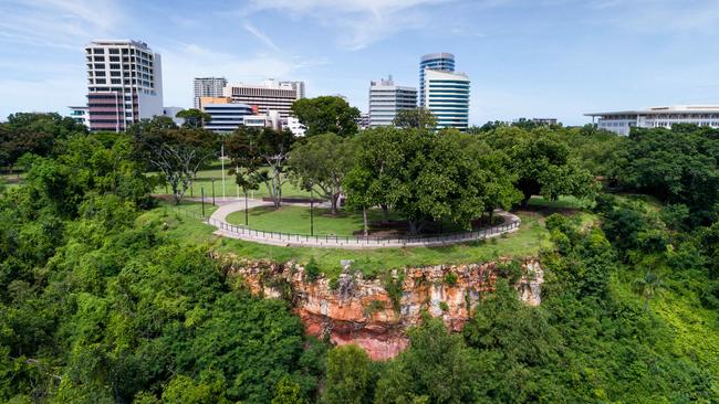 The cliffs of Darwin's picturesque Esplanade have been the site of two falls in two weeks. Picture: Che Chorley