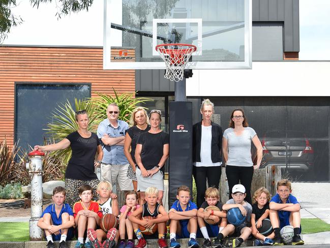 Kids are furious they have to dismantle their basketball ring, which has been there for five years. Picture: Josie Hayden