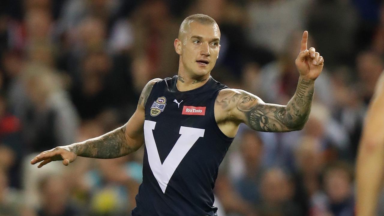 Dustin Martin’s Victoria defeated the All-Stars. Picture: Michael Willson