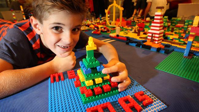 National Wool Museum LEGO workshops during the school holidays where kids like Hamish Stone will great a Lego version of Geelong.