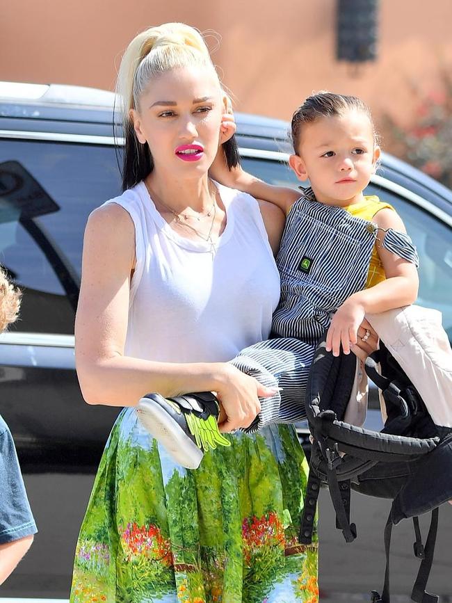 Gwen Stefani with her son Apollo Bowie Flynn. Picture: Splash