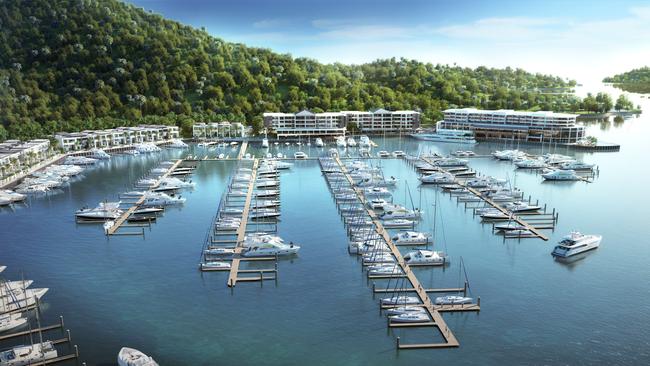 Renders of the $350m Shute Harbour Marina Resort