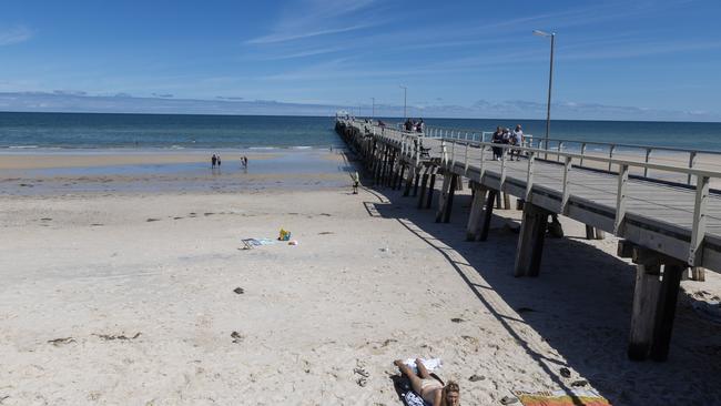 Henley Beach is in desperate need of extra sand. Picture: NCA NewsWire / Kelly Barnes